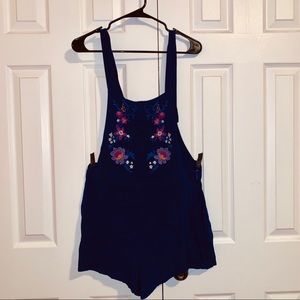 Floral Overall Romper